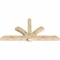 Ekena Millwork Redmond Rough Sawn Timber Gable Bracket, Douglas Fir, 96"W x 48"H x 6"D x 6"F, 12/12 Pitch GBW096X48X0606RED00RDF - alternate 5